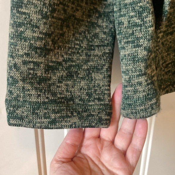 NWT Men's Medium Eddie Bauer Fleece Green Quarter Zip Classic Sweater (ABBA) - Picture 9 of 16